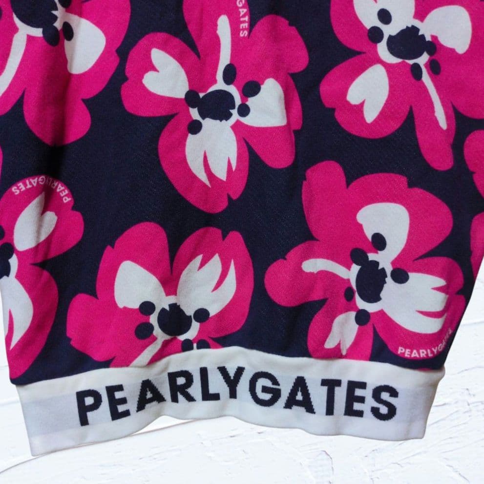 ❤美品❤パーリーゲイツ ニコちゃん 花柄 セットアップ パーカー スカート 0