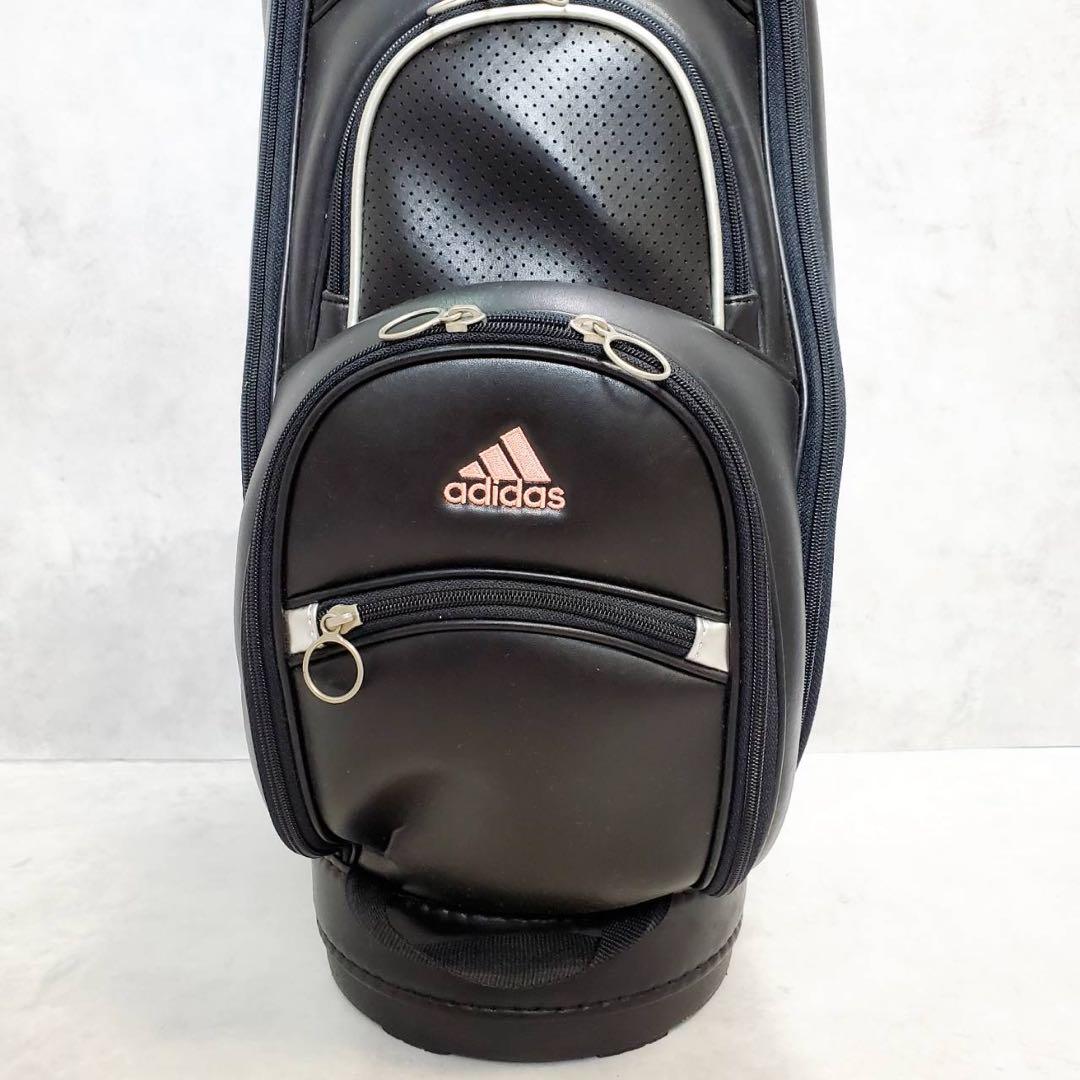 adidas アディダス キャディバッグ ブラック×ピンク ゴルフバッグ