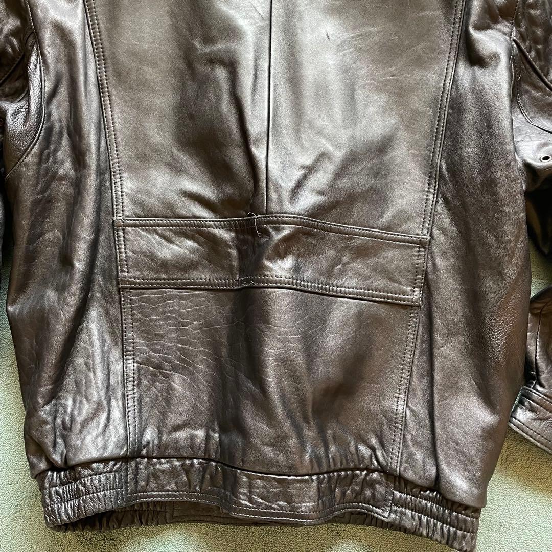 レザージャケット　黒　革ジャン　本革　牛革　ドイツ製　春レザー