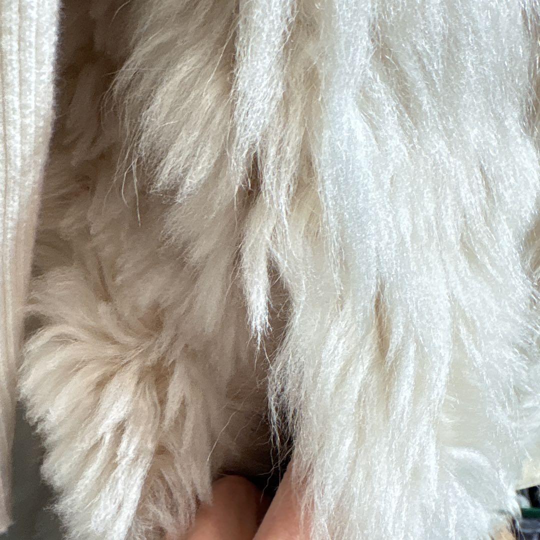 Chloe クロエ ムートン　トスカーナラム　ベスト　ロングジレ　ファー