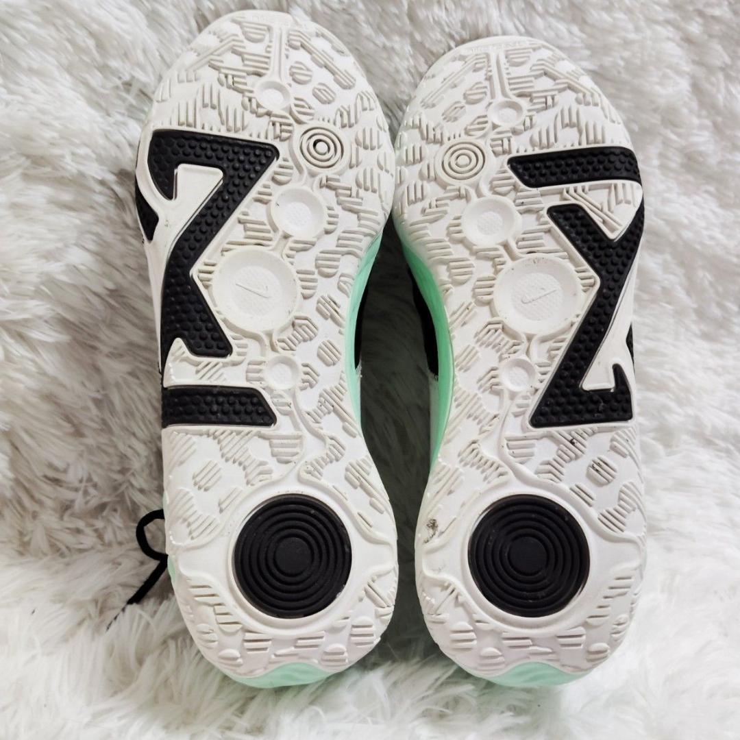 ナイキ PG6 ブラックミント 27.5㎝ バッシュ 美品 エア抜け毛玉無し