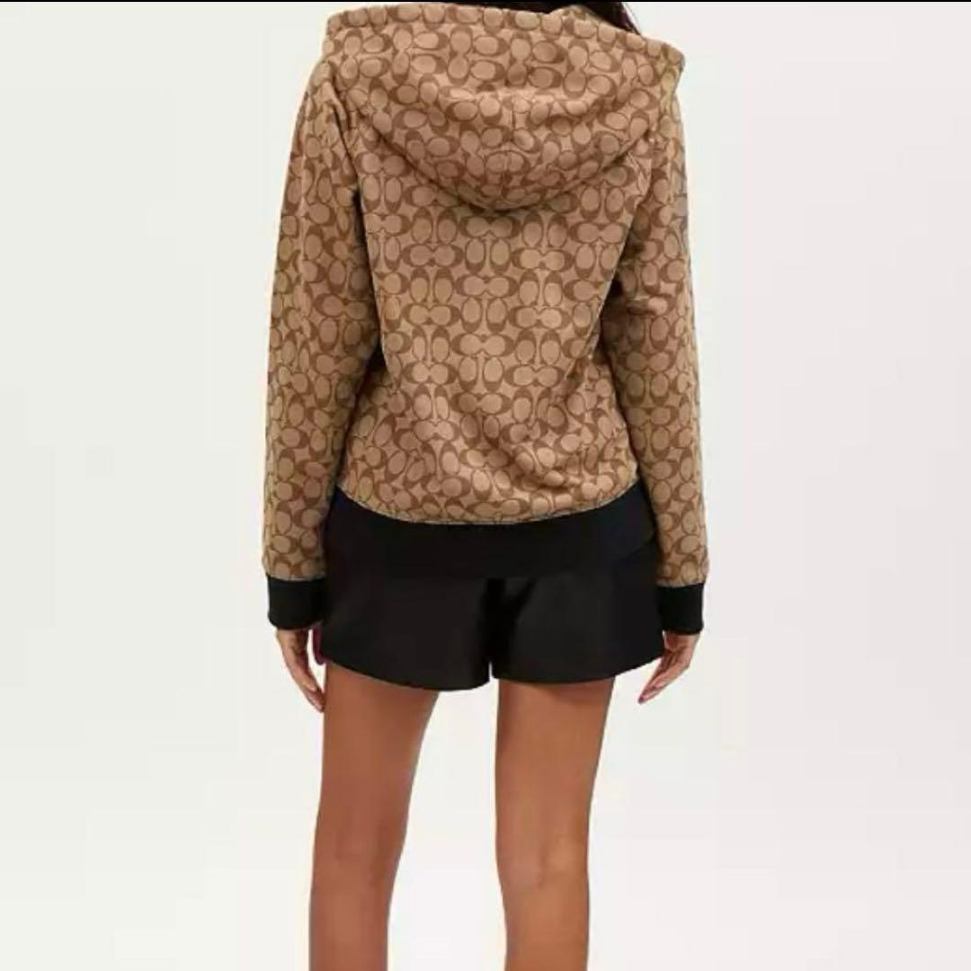 コーチ COACH オール オーバー シグネチャー ジップ フーディー