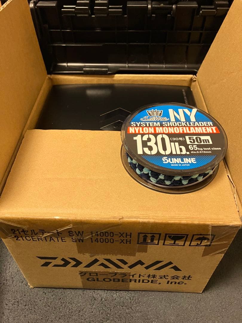 【未使用に近い】★ダイワ 21セルテートSW14000-XHライン付