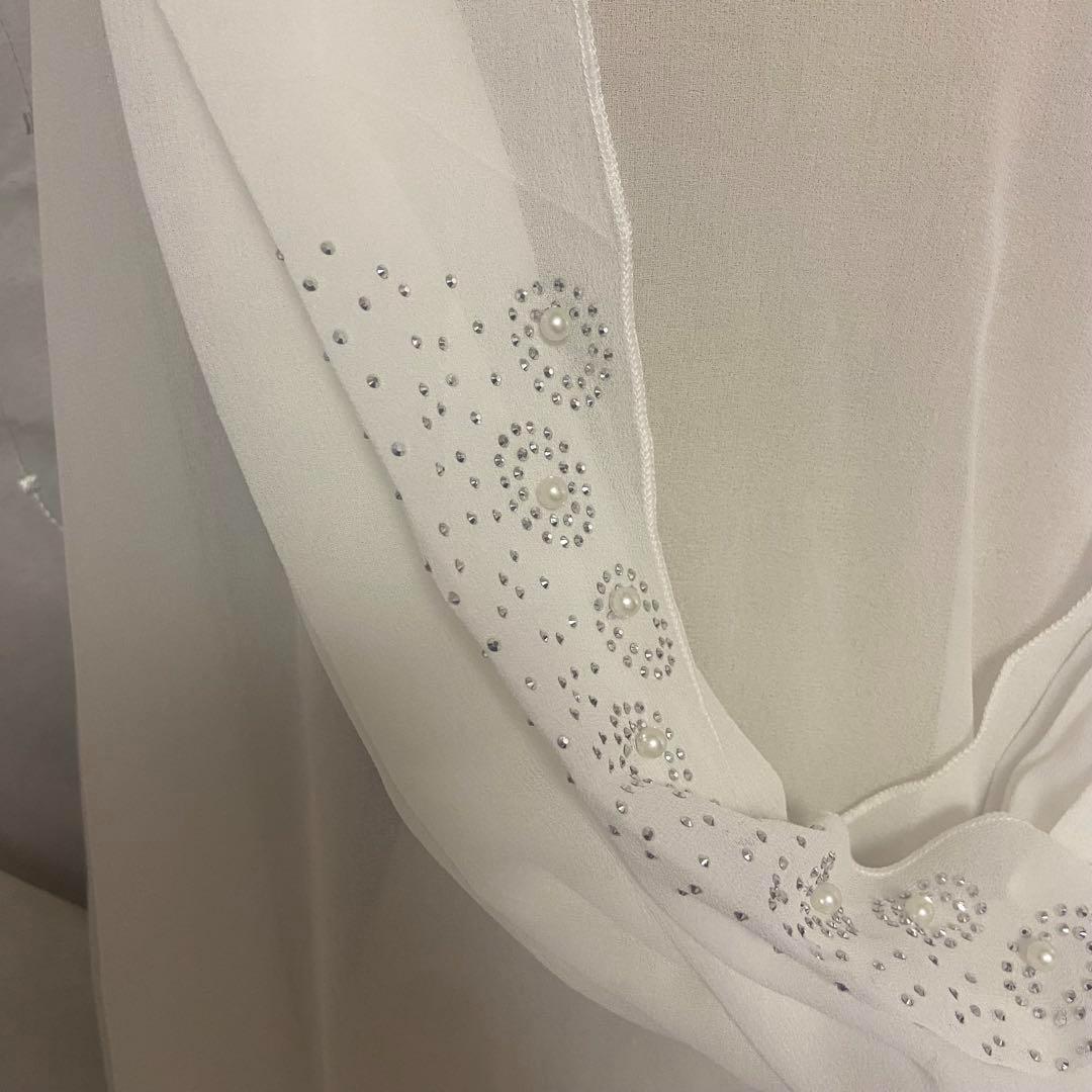 ガラベーヤ　ベリーダンス パール　舞台 ハリージドレス レッド　衣装　ビジュ