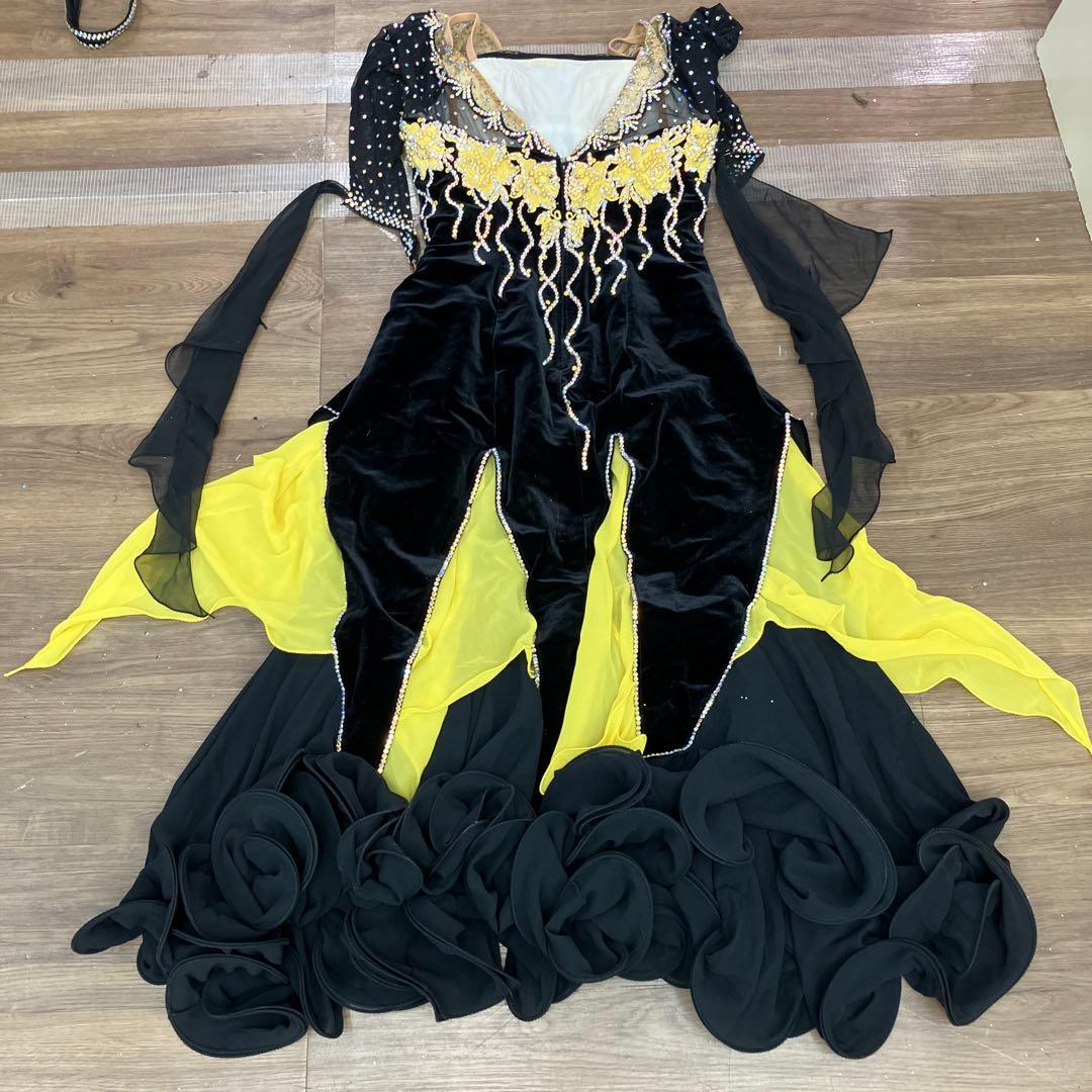 3.4 社交ダンス 競技会 ドレス モダン ラテン 舞台衣装 発表会 ストーン