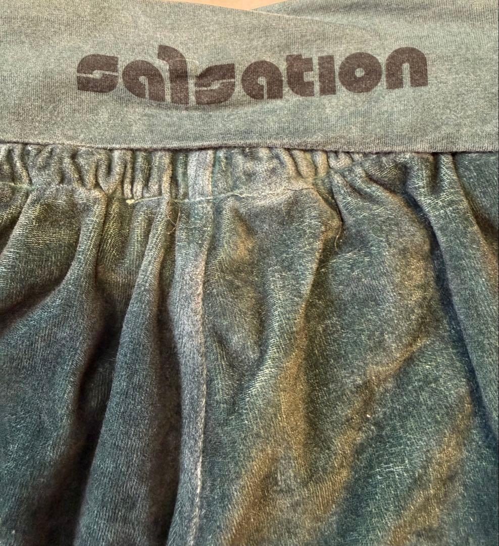 サルセーションsalsationダークグリーン フレアパンツ