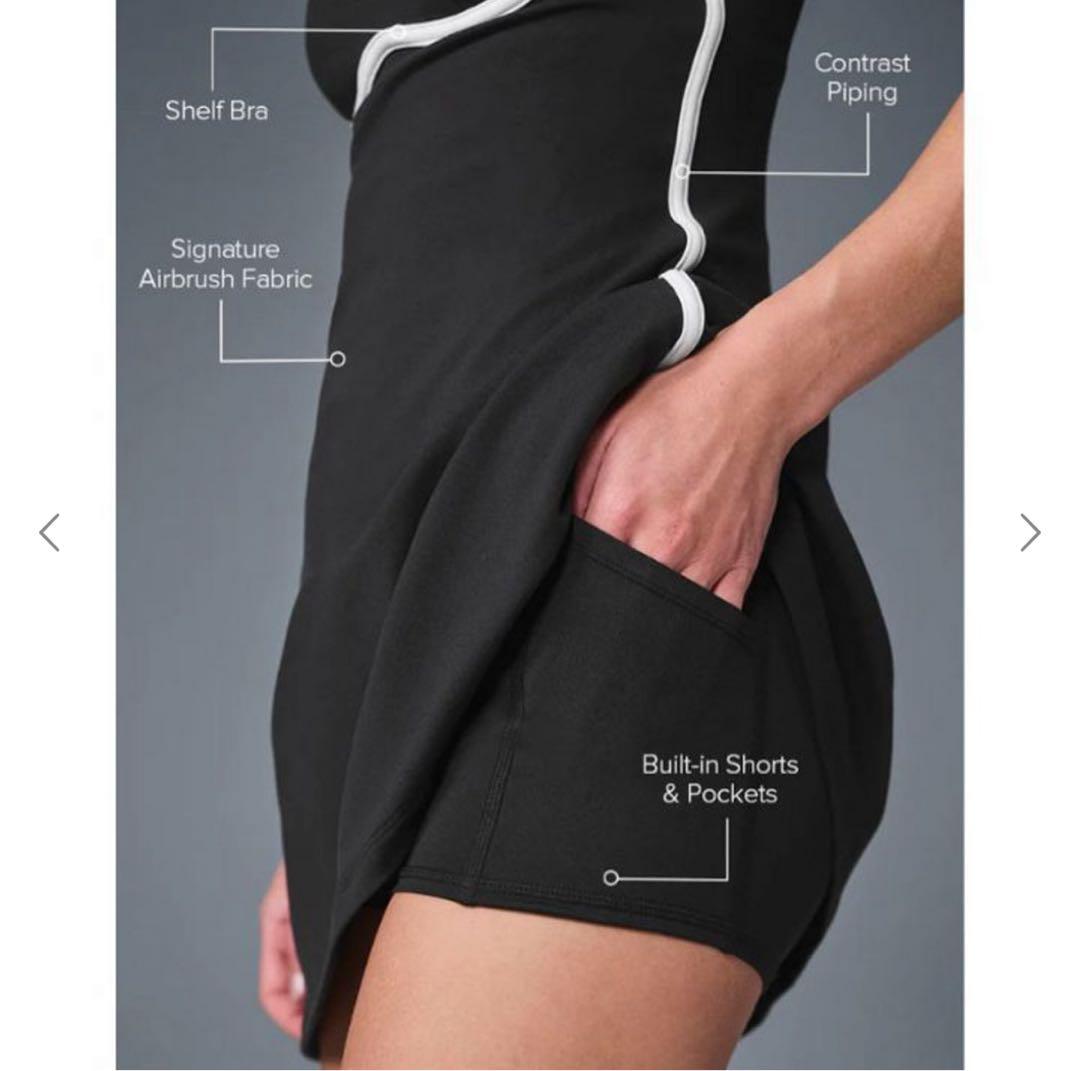 alo yoga ピンク ワンピース 中パンツ付き Sサイズ