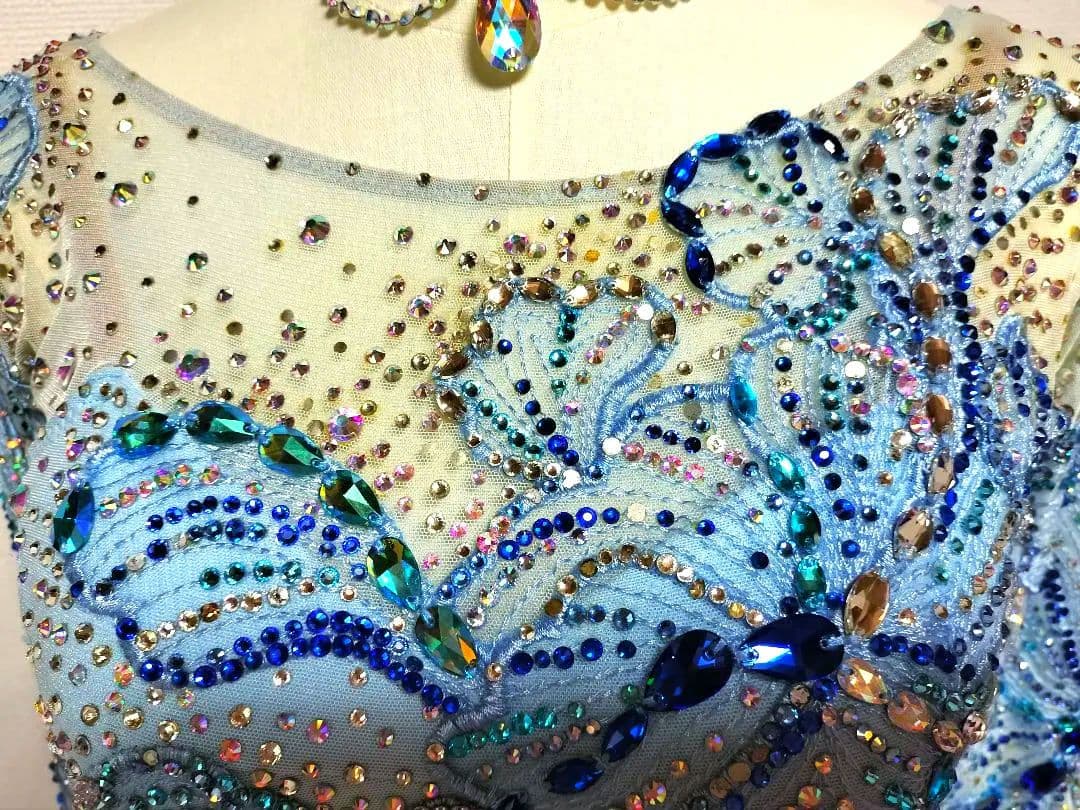 社交ダンス♡ジャンティ　モダン　スタンダードドレス　競技　デモ