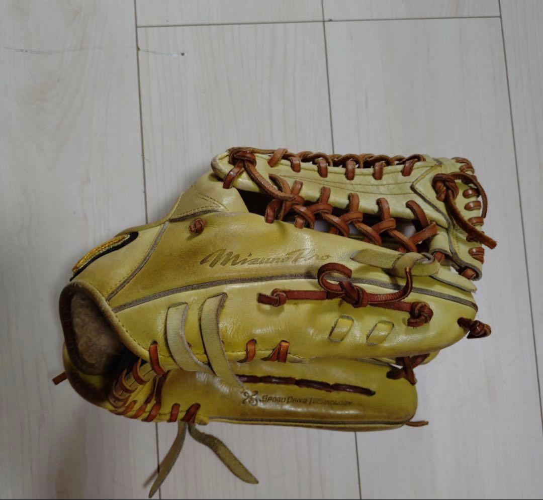 ミズノプロ 軟式グローブ イエロー