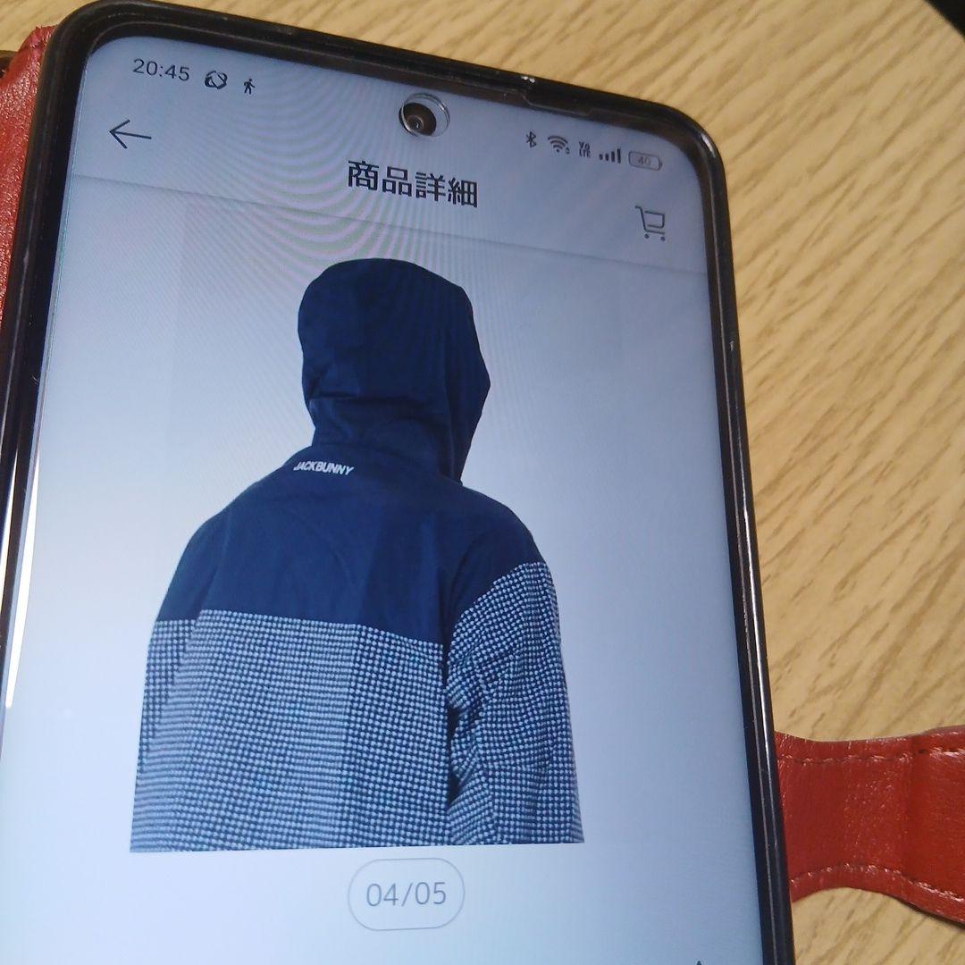 JACK BUNNY ネイビー チェック柄 ジャケット サイズ5 Lサイズ　新品