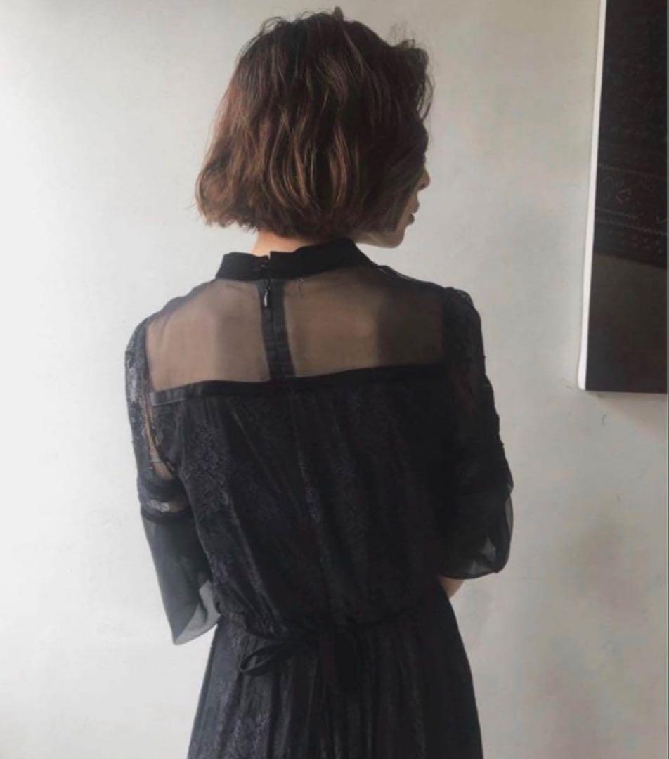 アメリヴィンテージ　新品未使用シアーレースドレス AMERI