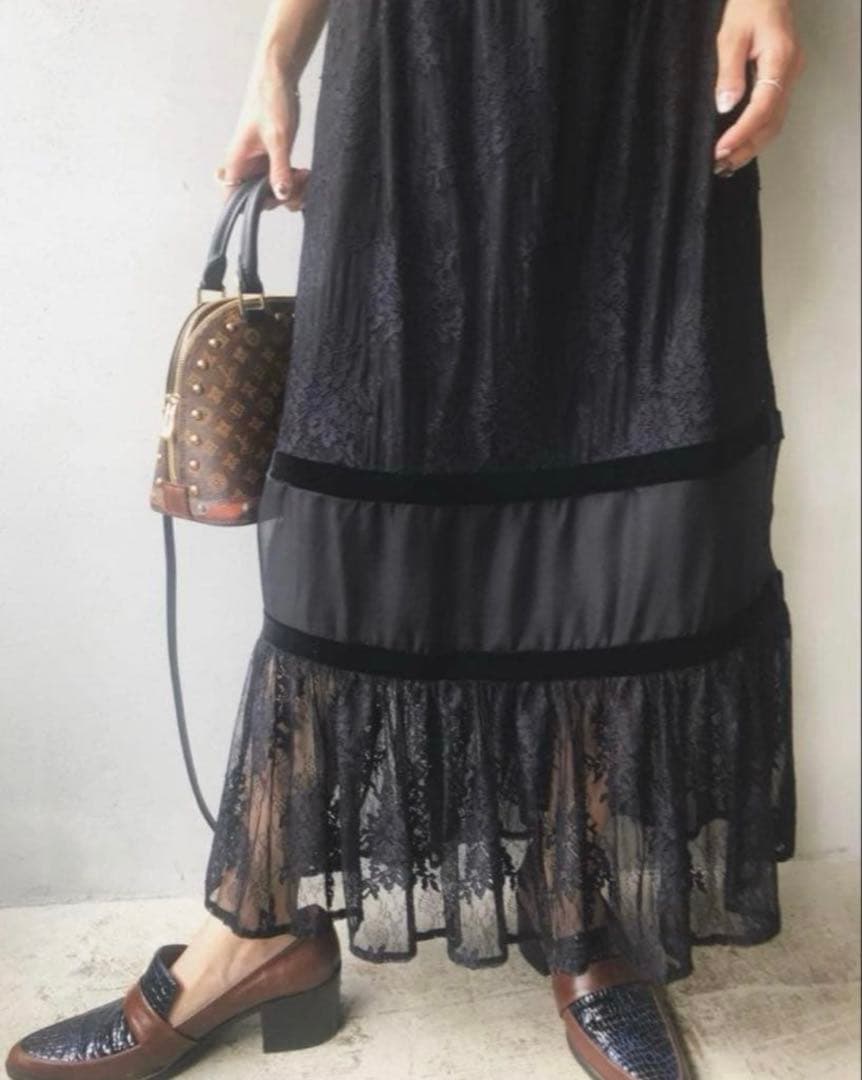 アメリヴィンテージ　新品未使用シアーレースドレス AMERI