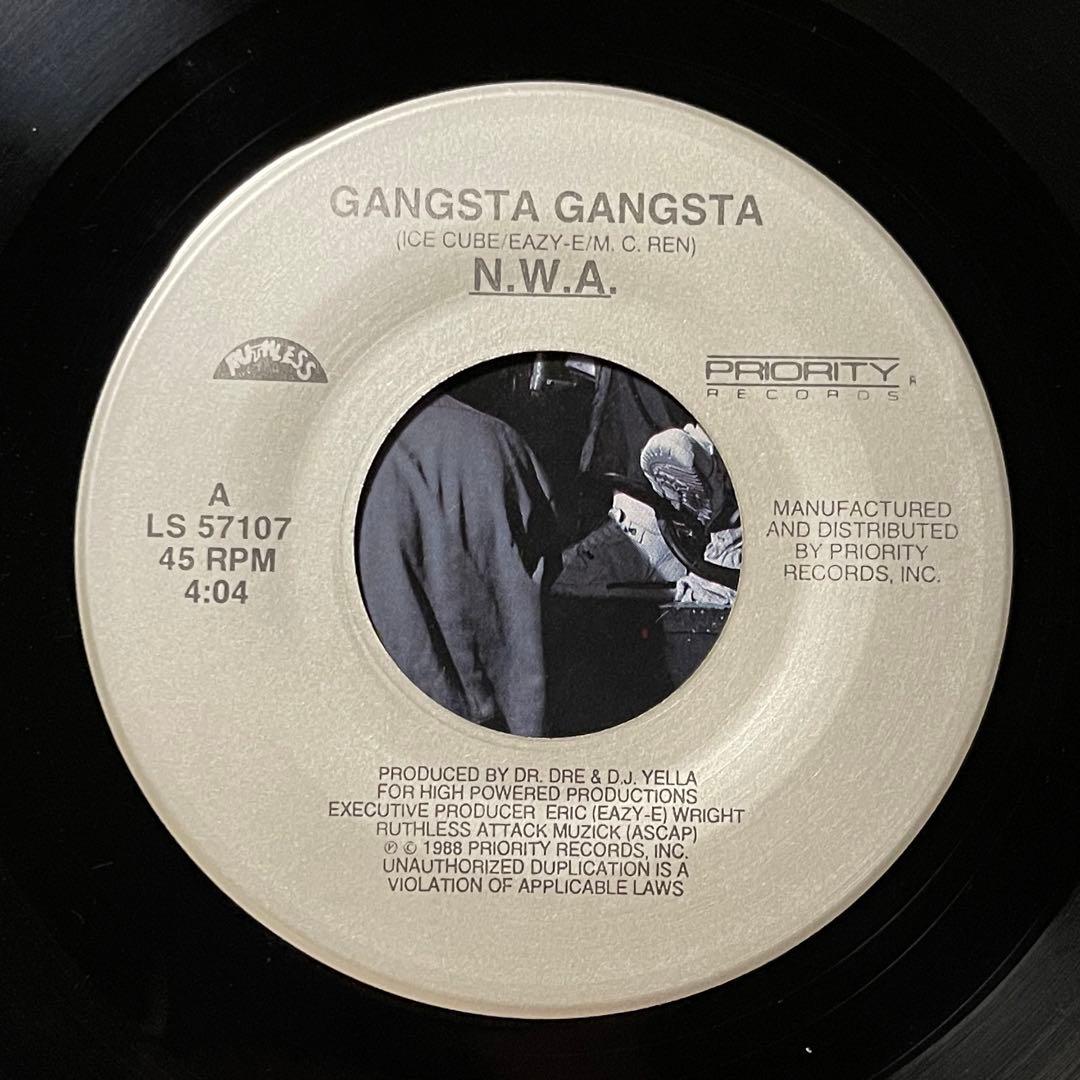 洋楽 RAP45 N.W.A / Gangsta Gangsta 7inch