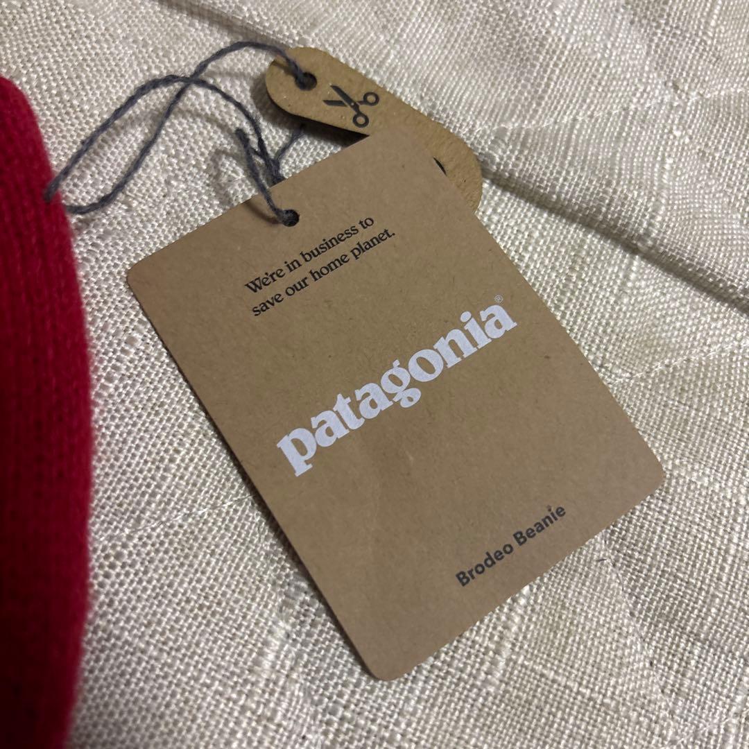 【新品未使用】パタゴニア/ブロデオビーニー/レッド