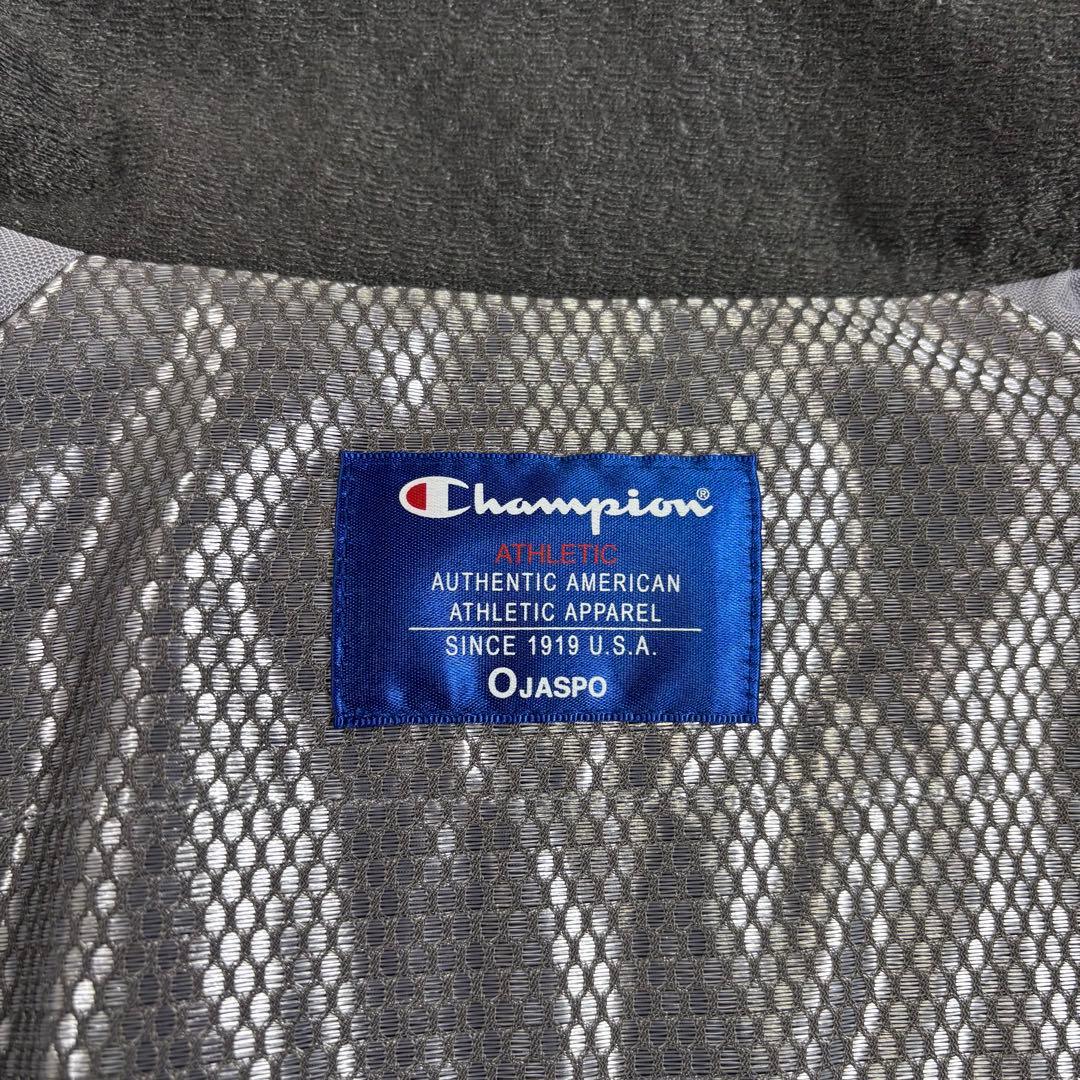 チャンピオン ナイロンジャケット パンツ セット グレー L相当 ビックロゴ