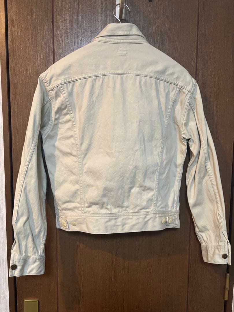 d*p様 春物Lee リー.ベージュ.オフホワイト デニムジャケット XL=42