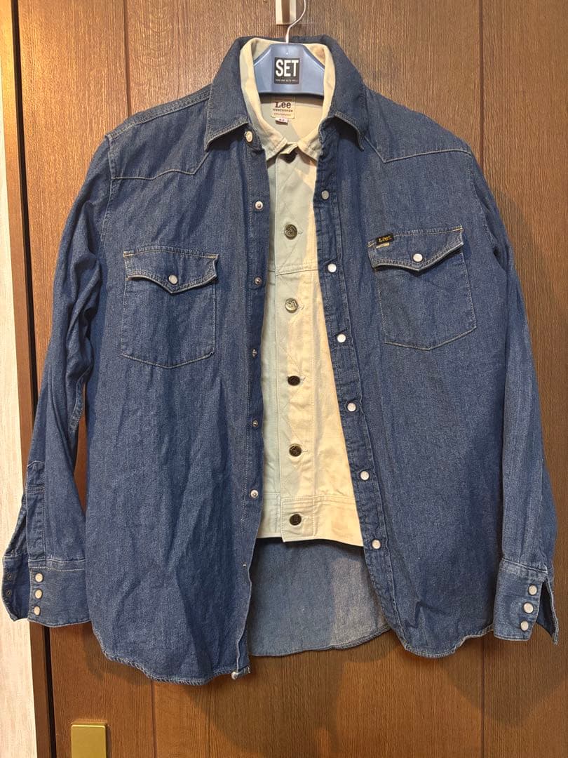 d*p様 春物Lee リー.ベージュ.オフホワイト デニムジャケット XL=42