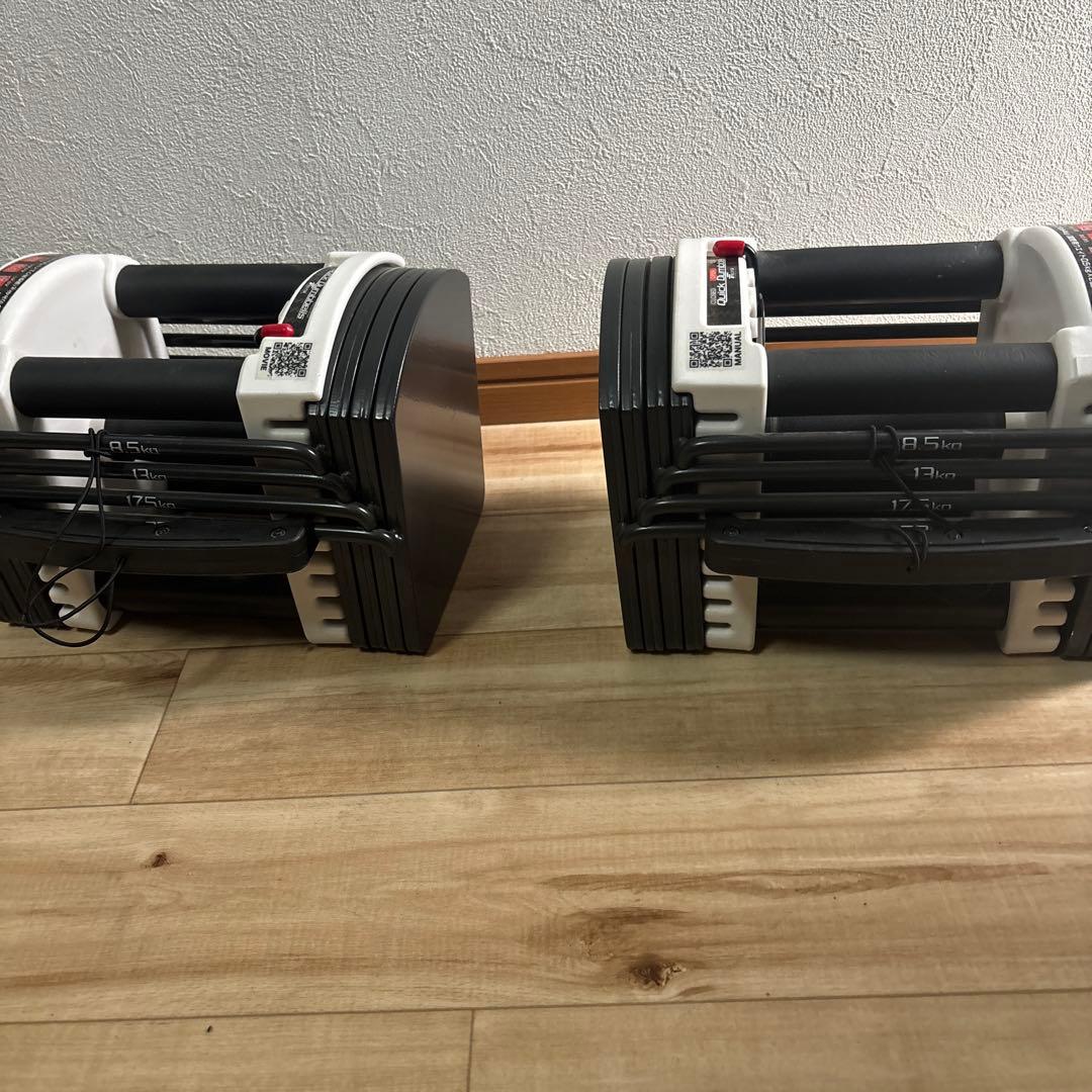 ② FIELDOOR 可変式 クイックダンベル ブロックダンベル 22kg