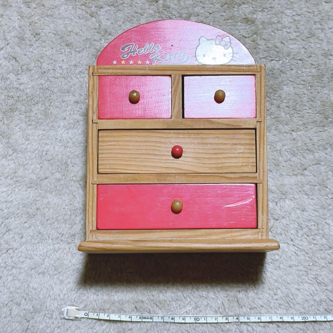 希少 レア ハローキティ ミニ棚 小物入れ レトロ 昭和 当時物 ミニチュア