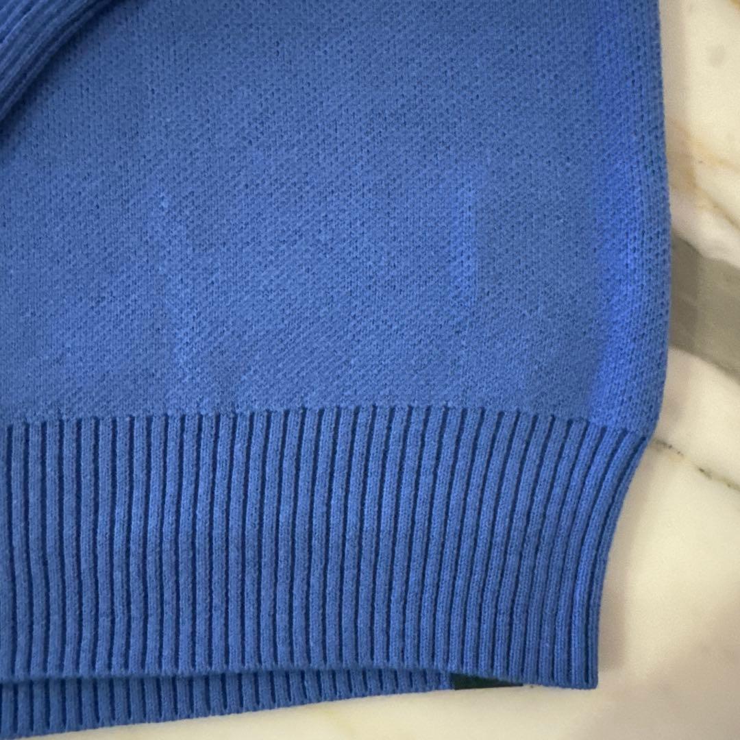 新品未使用　TANGRAM / タングラム ライン パズル ニット ブルー　M