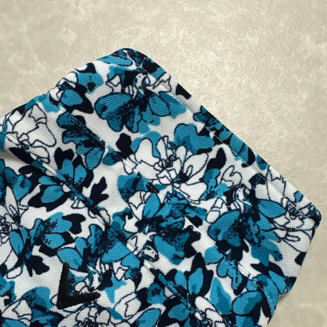 キャロウェイ★総柄★薄手ストレッチ★ポロシャツ【メンズ サイズL】