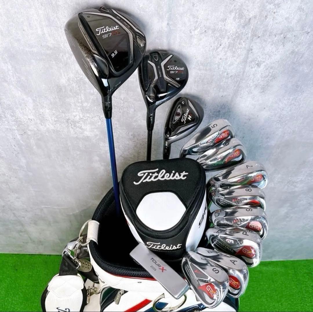 貴重レフティ メンズ　タイトリスト 917 ゴルフクラブセット 左打ち　12本