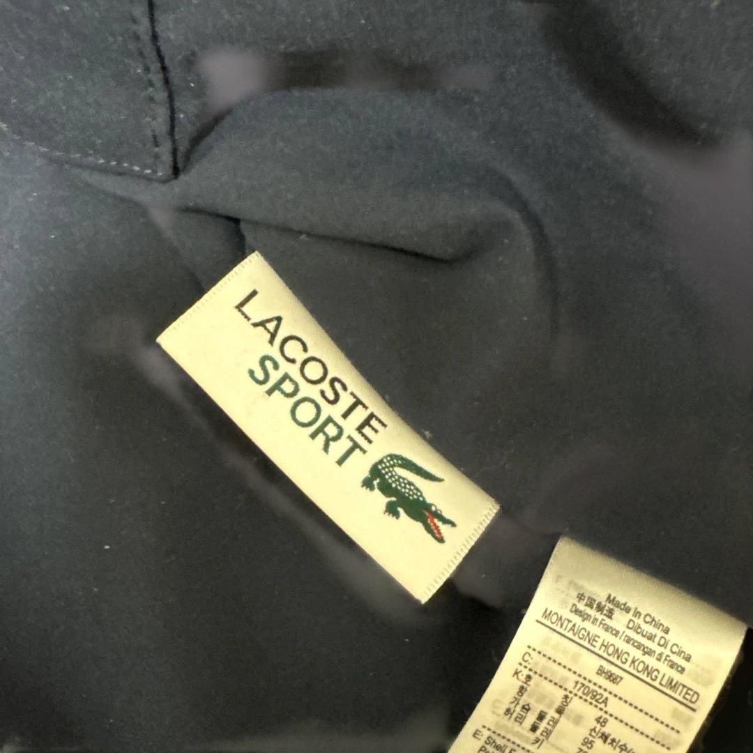 LACOSTE ゴルフ シーズナルズストレッチジップアップジャケット ネイビー