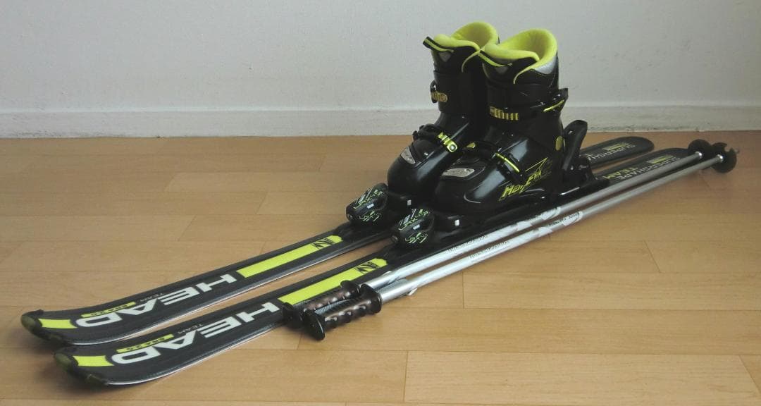 ■■送料無料■HEAD■ジュニア用スキーフルセット■板127靴23■WAX済■■