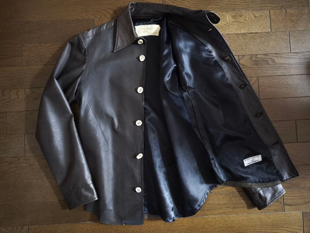 DEER HORN SMITH ディアスキン　鹿革　レザーシャツ　S