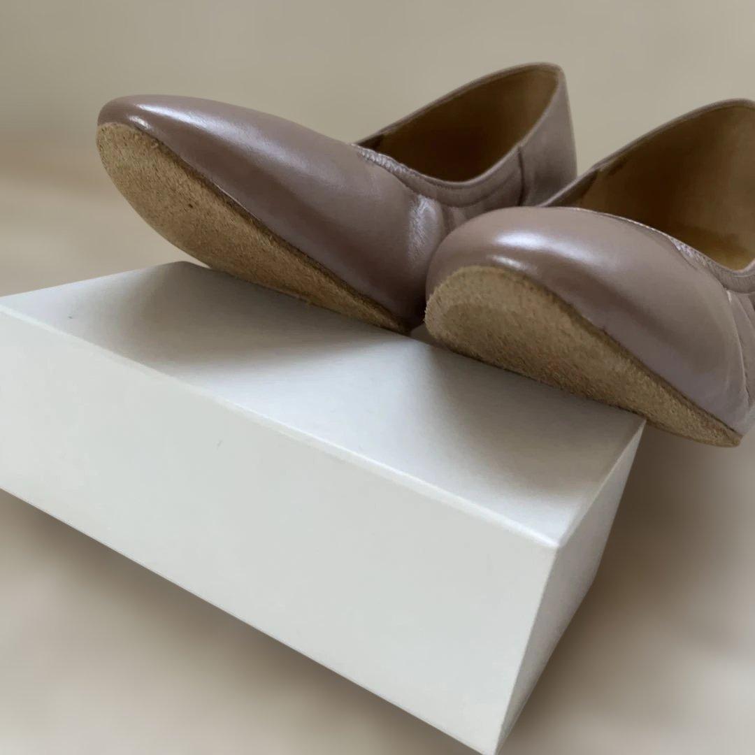 チャコット製×ステッピ社交ダンスシューズ23.5 ピンクベージュ 未使用