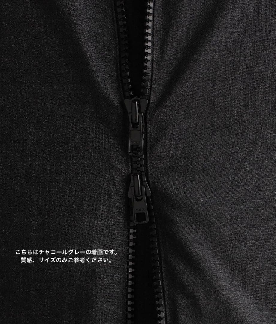 【EDITION】ダウンベストウールトロピカル ジップベスト ブラックSサイズ