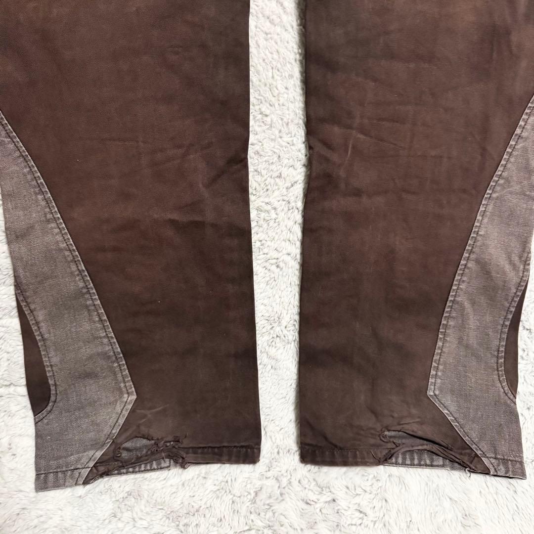 マリテフランソワジルボー シャトルパンツ ストリート パッチワーク L 茶 希少