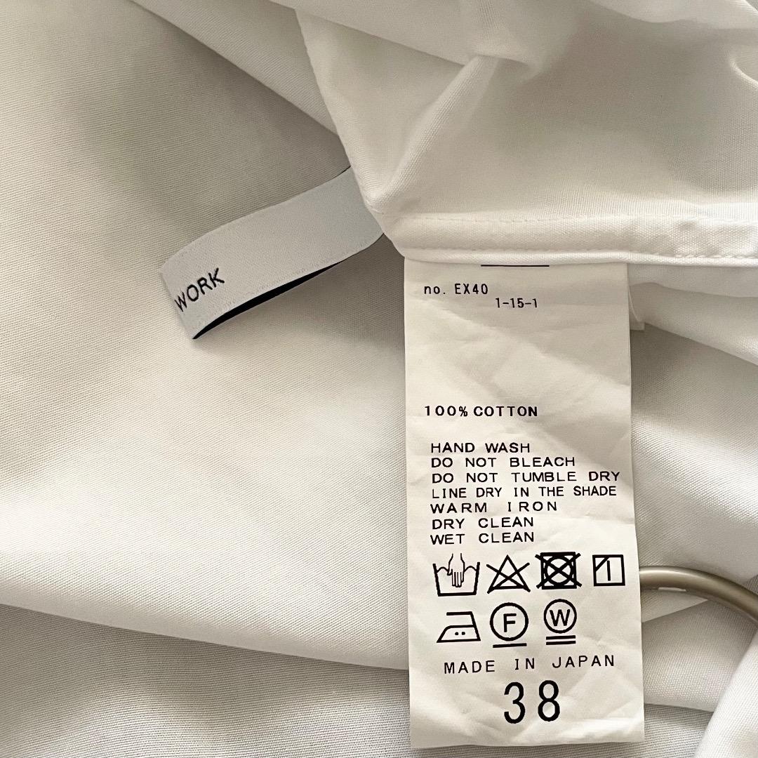 FRAMeWORK トーマスメイソン 2WAY シャツ 白 カシュクール