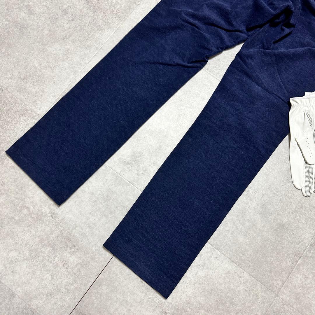 キャロウェイ ゴルフパンツ 厚手 起毛 ロゴ入 秋冬 紺 小さいサイズXS