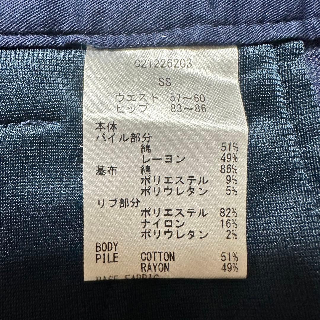 キャロウェイ ゴルフパンツ 厚手 起毛 ロゴ入 秋冬 紺 小さいサイズXS