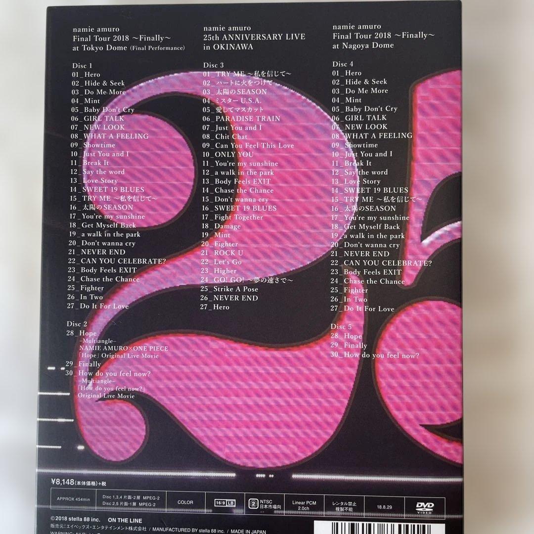 安室奈美恵25th Finally Final Tour 2018 DVD