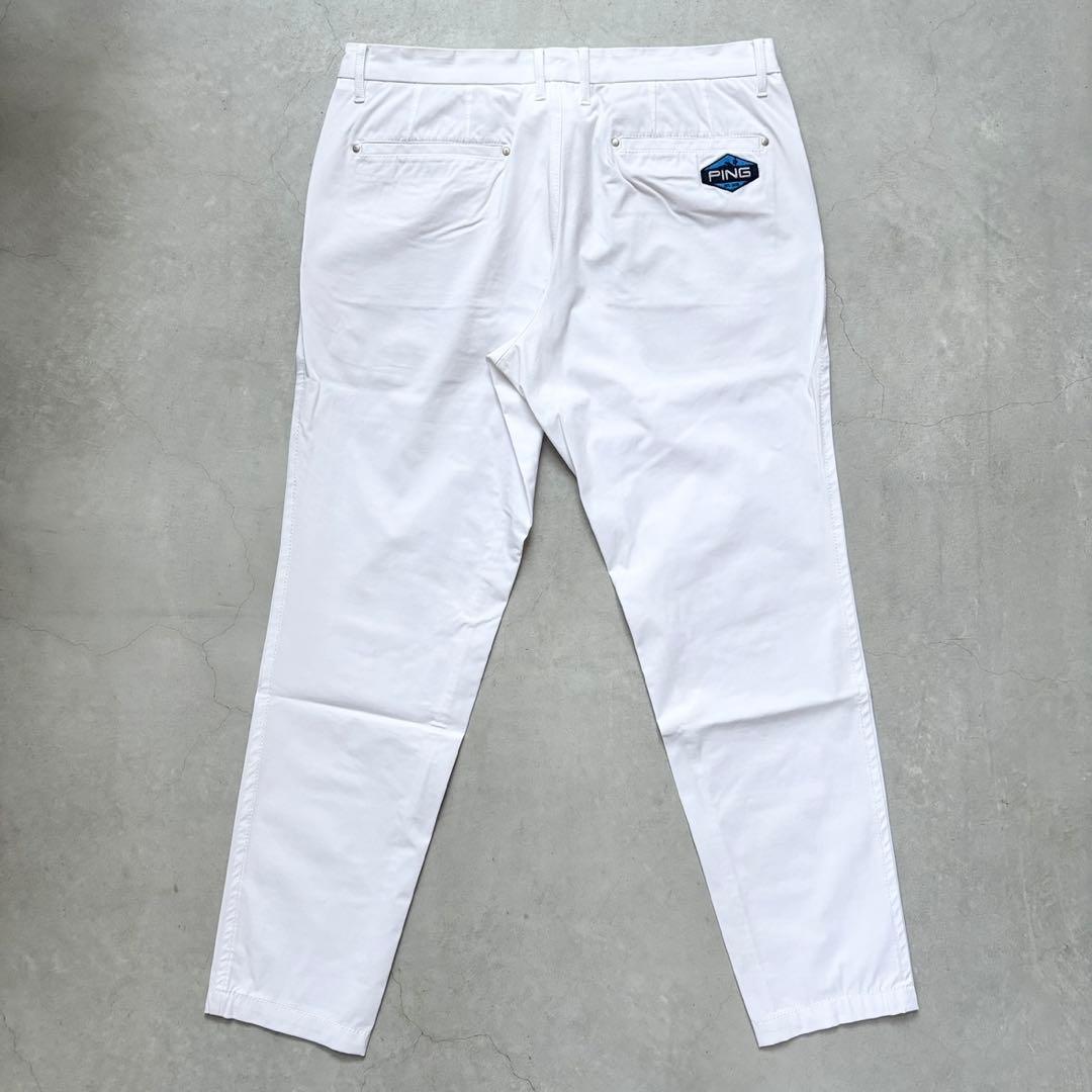 PING ピンアパレル ストレッチロングパンツ ロゴワッペン 3L 大きいサイズ
