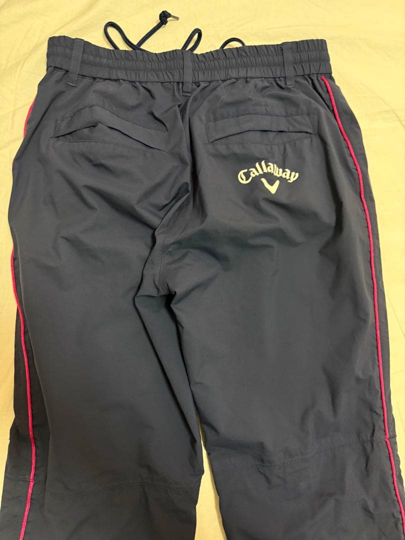 キャロウェイゴルフ　レインウェア　上下セット　レディース　紺　M 　巾着袋付