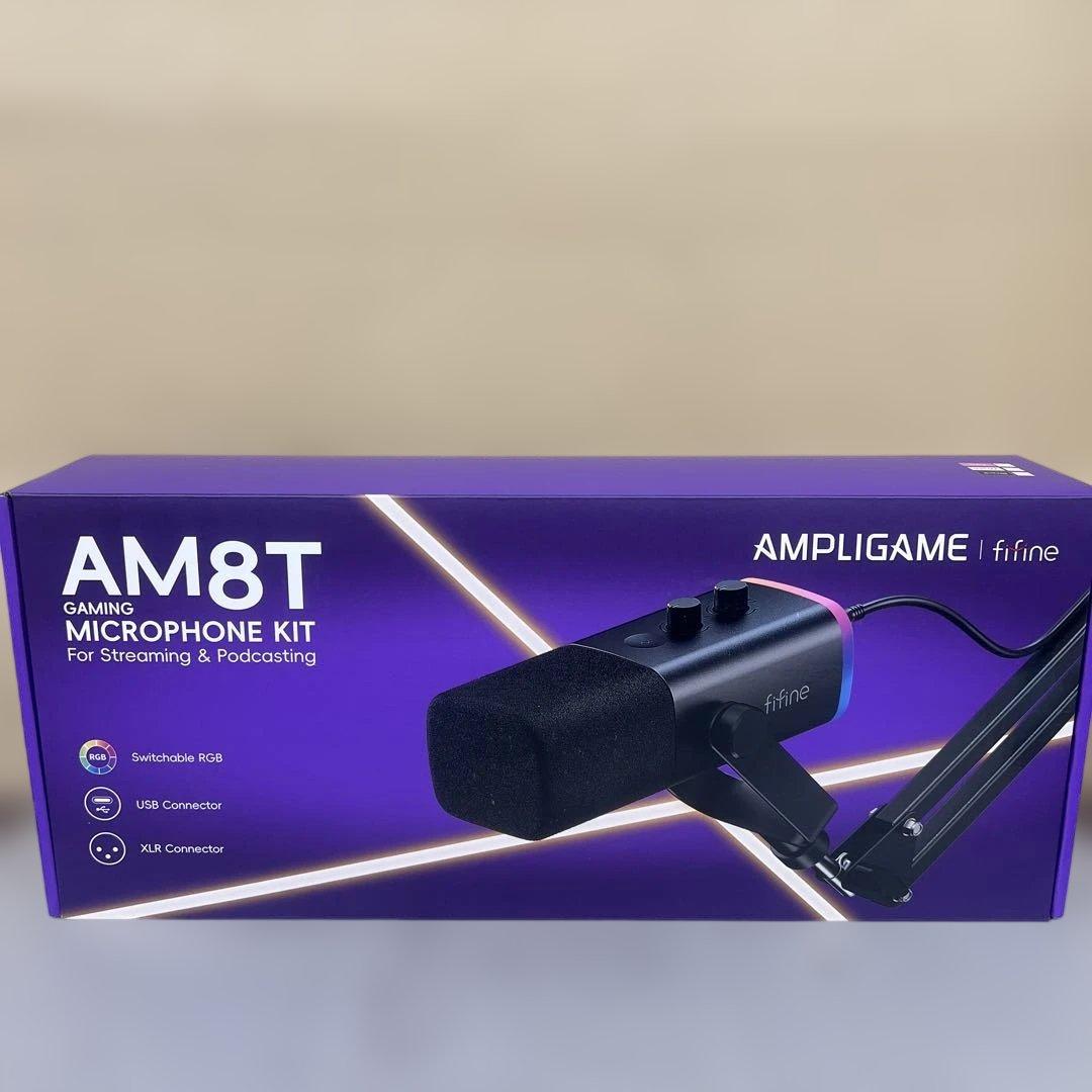 601518 FIFINE XLR/USB ゲーミングマイクセット AM8T