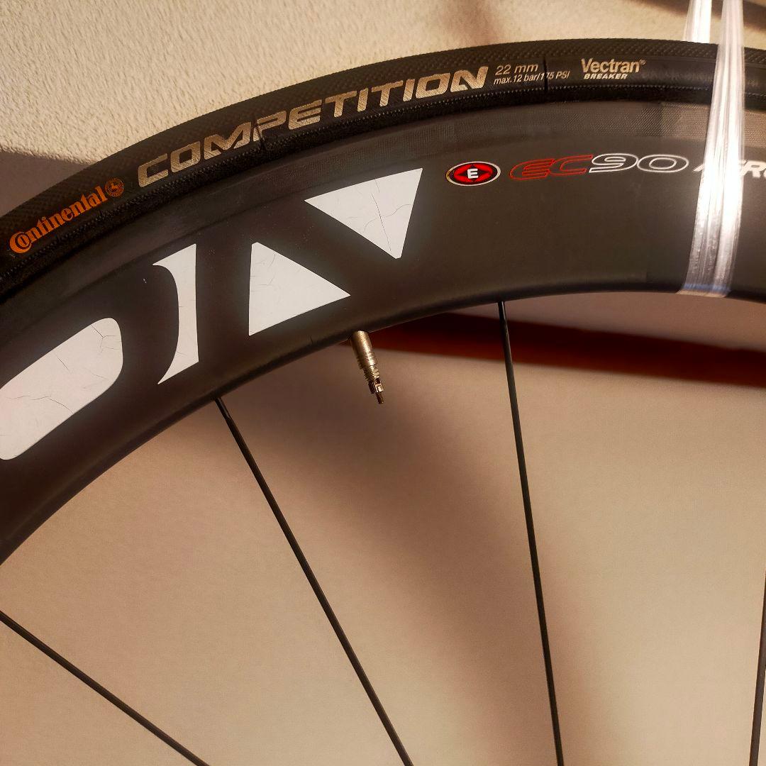 チューブラーホイールEASTON EC90 AEROフロント55mm