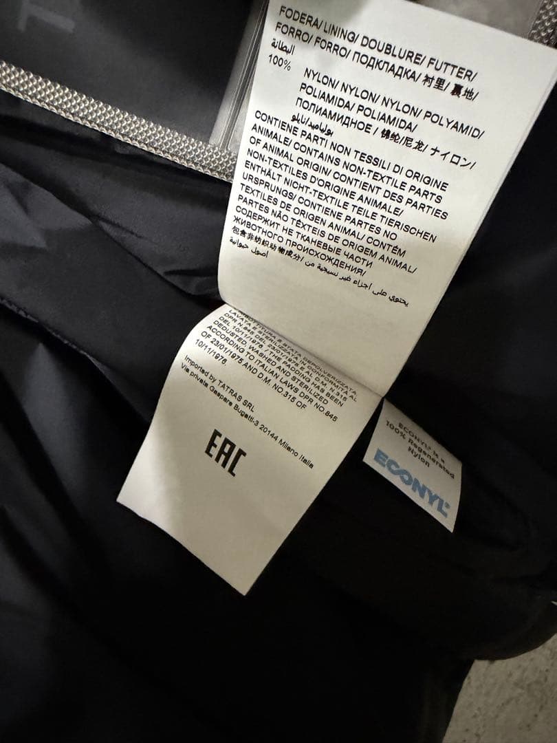 新品　TATRAS タトラス　ダウンベスト　ブラック　メンズ　MELKO 黒