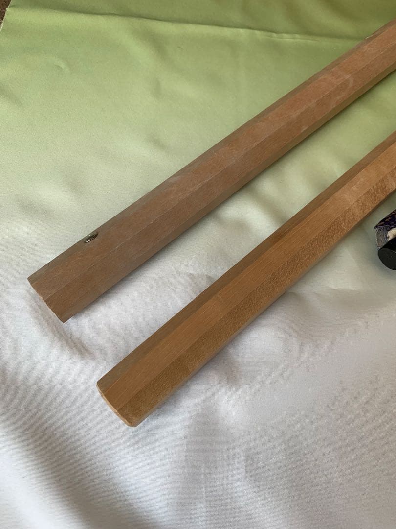 【舞台小道具】日本舞踊 勧進帳 弁慶の棒（六尺棒）＆巻物セット【分割式】