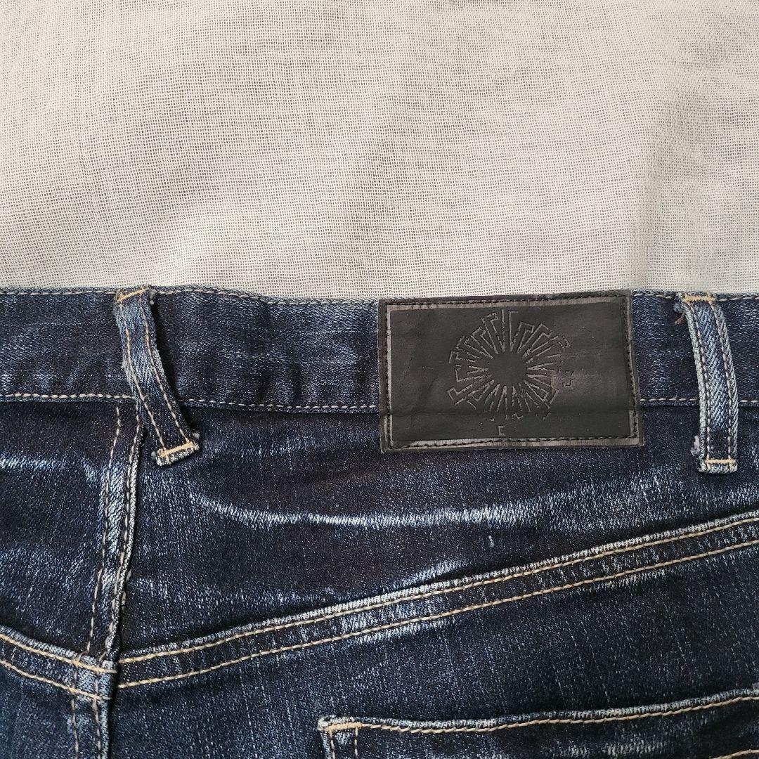 超美品☆TORNADO MARTヒゲ スキニー ダークブルーお兄系Lサイズ