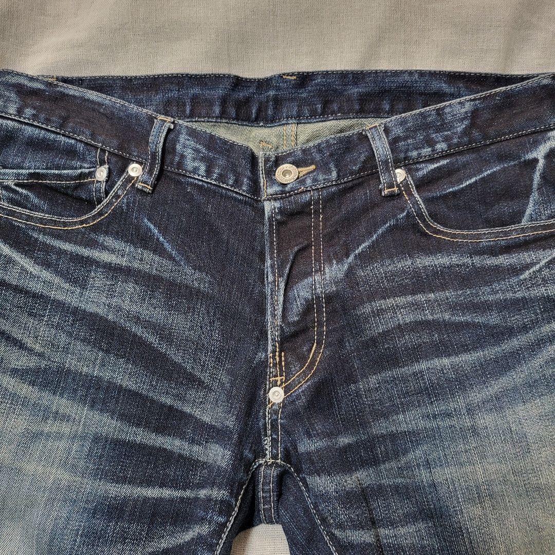 超美品☆TORNADO MARTヒゲ スキニー ダークブルーお兄系Lサイズ