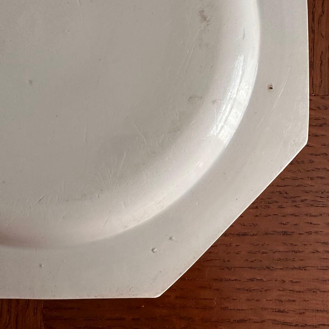 クレイユ 1800年代初期 グリザイユ オクトゴナル プレート