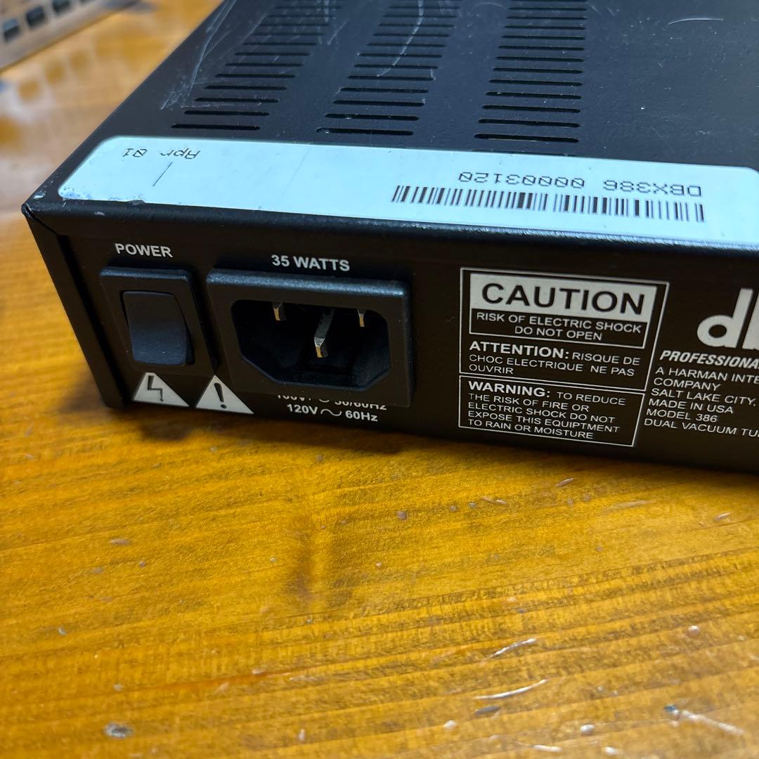 dbx 386 デュアルマイクプリアンプ ジャンク