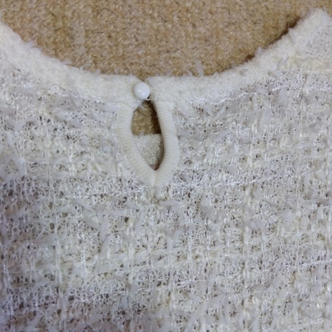 美品　TO BE CHIC　ツイード　ニット　ワンピース