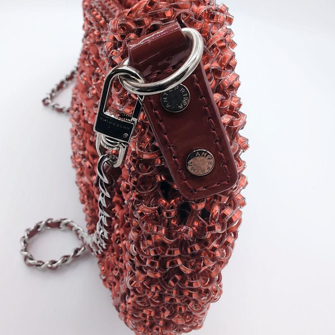 ANTEPRIMA　アンテプリマ　ワイヤーバッグ　ショルダーバッグ　花柄　赤