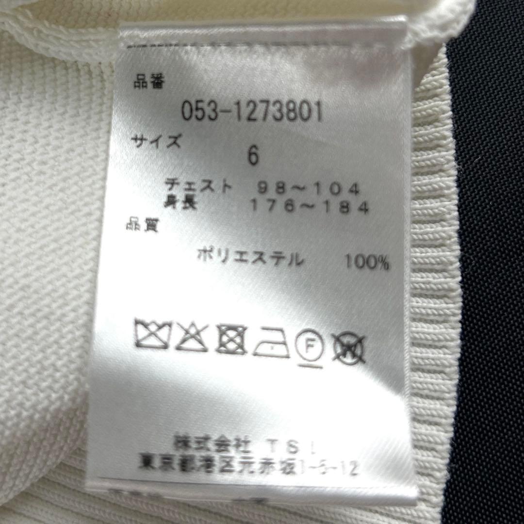 【大きめ】パーリーゲイツ　ニットベスト　XL　白　デカロゴ　LAYER素材