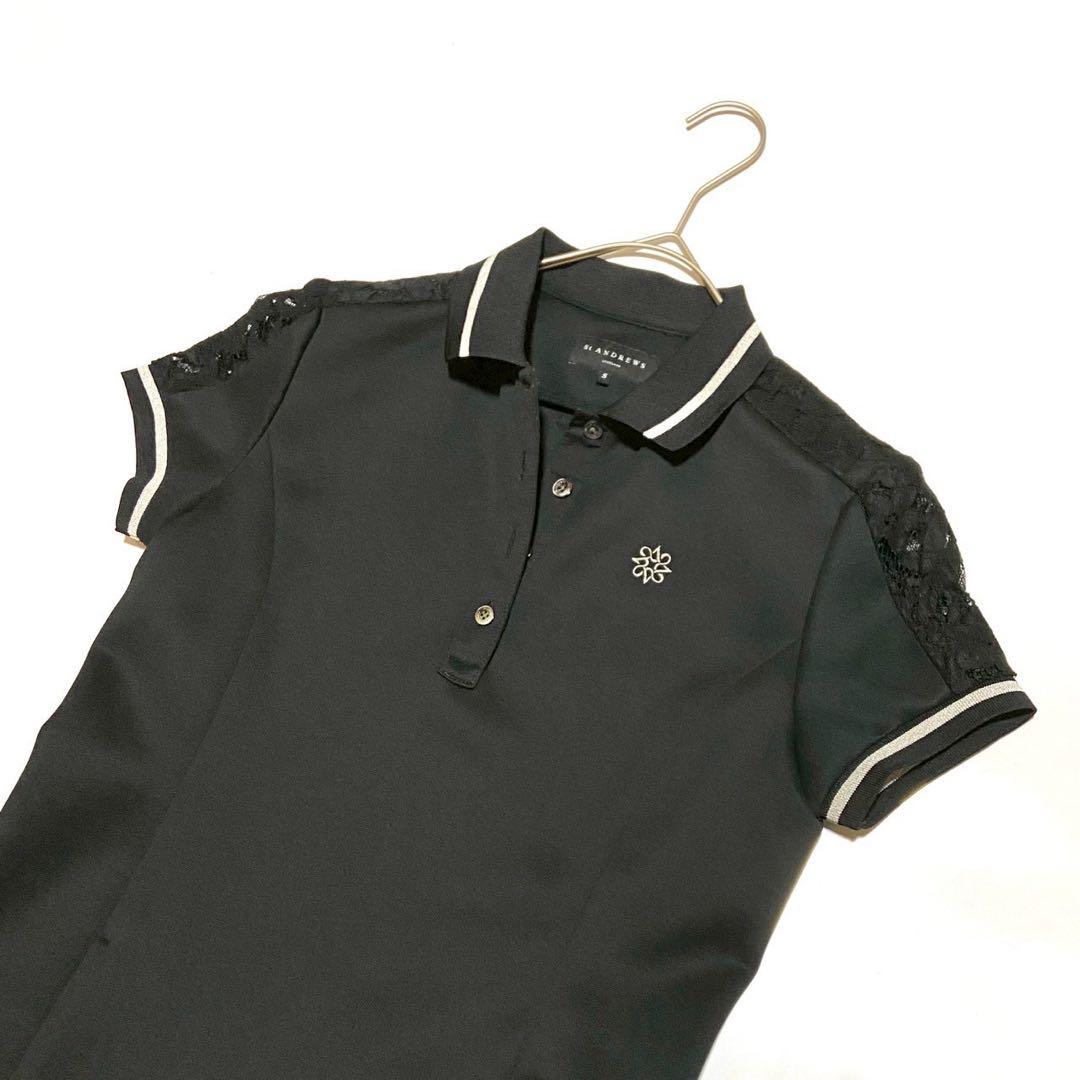 美品 セントアンドリュース ゴルフウェア ワンピース レース ブラック S